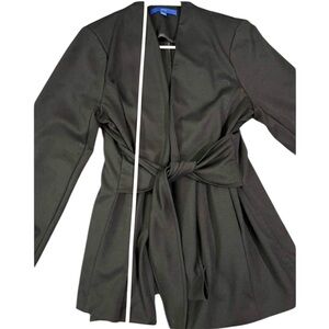 NWOT Apt. 9 Women's Black Belted Wrap Jacket/Blazer sz L Office/Work Apparel